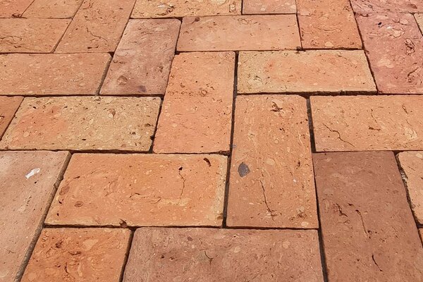Ziegelfliesenmanufaktur |  Terracotta Ziegelfliese | Backsteintyp: Grimma 30cm x 15,0cm