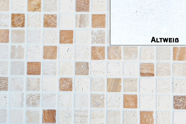 Ziegelfliesenmanufaktur | Mosaikfugenfüller Altweiss