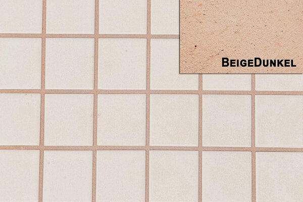 Ziegelfliesenmanufaktur | Mosaikfugenasse Beige Dunkel