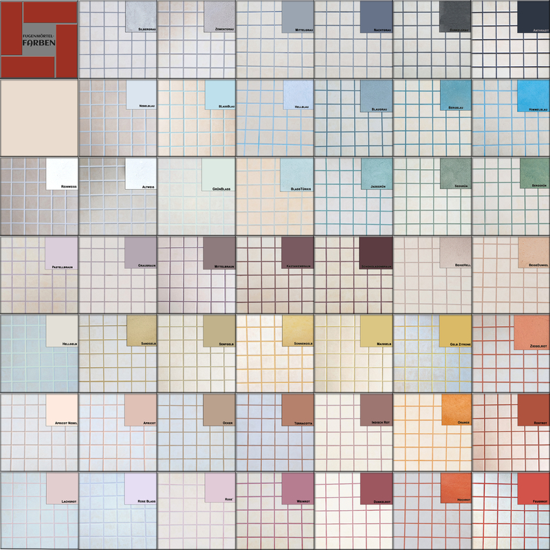 Fugenmörtel abgestimmt auf unsere Ziegelfliesen