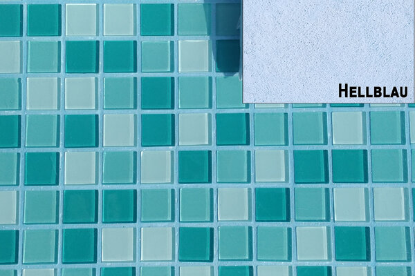 Ziegelfliesenmanufaktur | Farbiger Mosaikfugenmörtel Hellblau