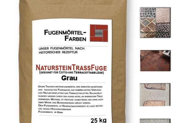 Ziegelfliesenmanufaktur | 25kg Fugenmasse GRAU