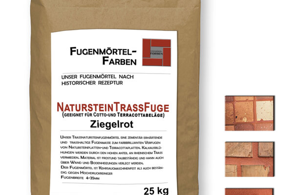 Ziegelfliesenmanufaktur | 25kg Fugenmasse ZIEGELROT