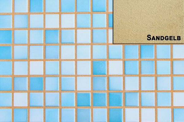 Ziegelfliesenmanufaktur | Farbige Fugenmasse Sonnengelb