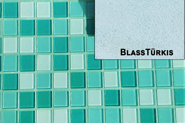 Ziegelfliesenmanufaktur | Mosaikfugenmörtel Blasstürkis