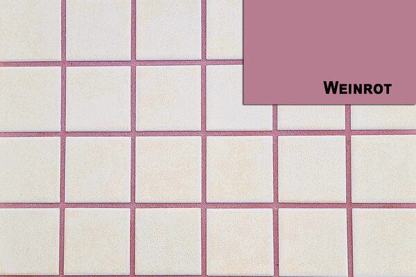 Ziegelfliesenmanufaktur | Fugenmörtel Weinrot