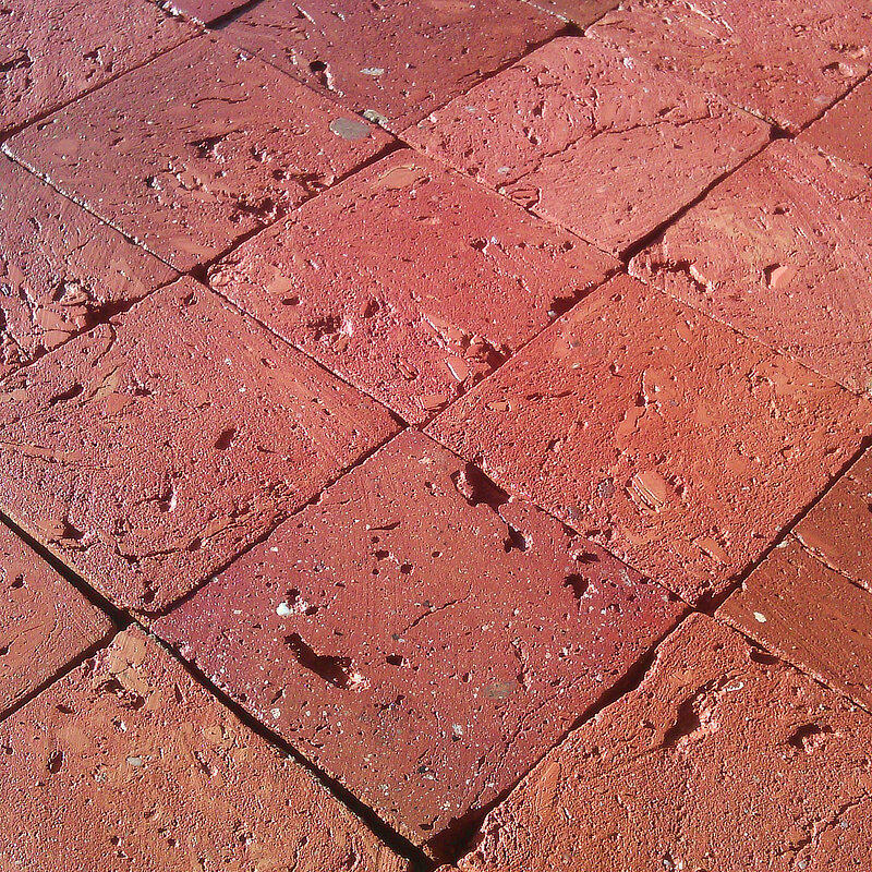 Verlegemuster mit Terracotta-Ziegelfliesen