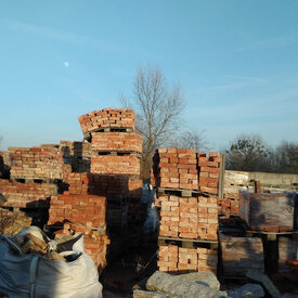 Backsteine für unsere Terracottafliesen